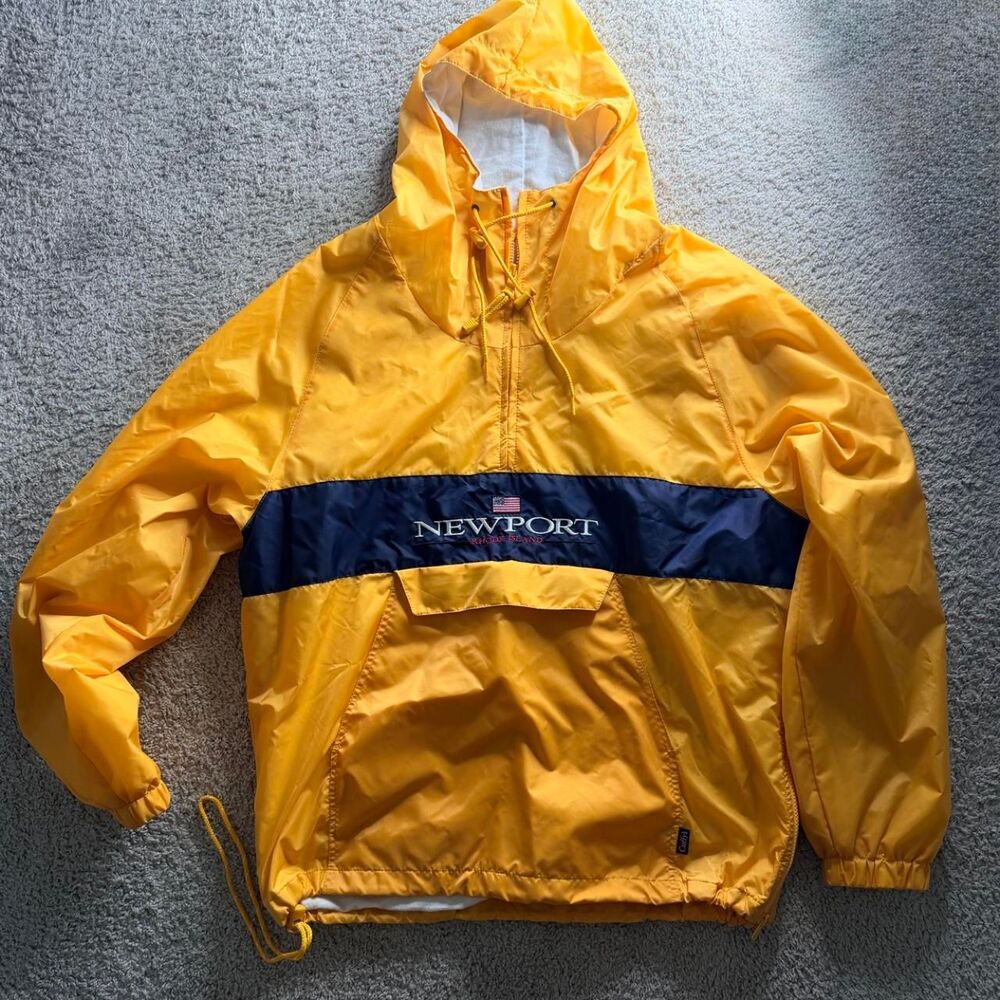 90's Vintage Cuffy's Cape Coral Men's Yellow Jacket L